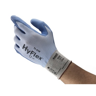 Handschoen HyFlex® 11-518 snijbestendig blauw